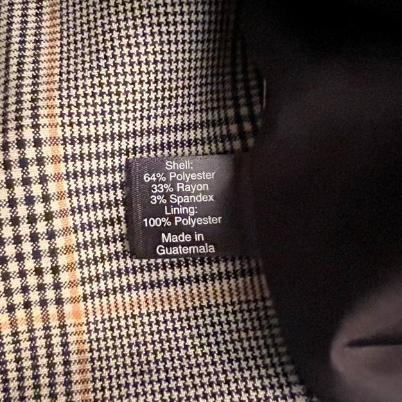 NWT Lane Bryant Double Breasted Plaid Blazer in Bastille Plaid Sz 18 - Picture 9 of 13